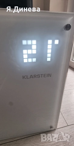 Стъклен конвектор Klarstein 2000w , снимка 3 - Отоплителни печки - 53590873