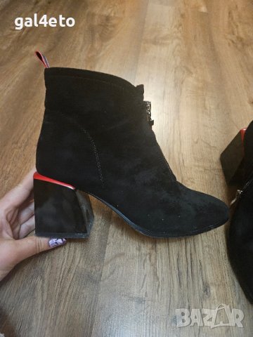 Боти Eliza велур, снимка 6 - Дамски боти - 43483391