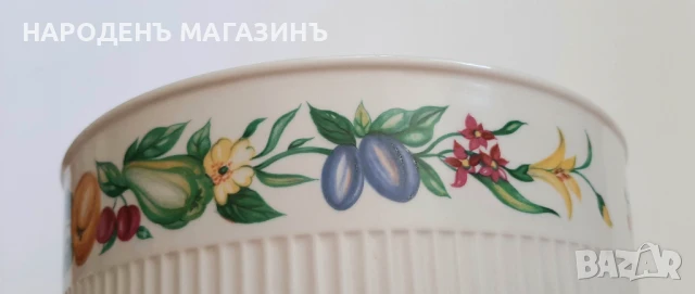 VILLEROY & BOCH - Две порцеланови купи порцелан + подарък порцеланова плоча картина на Вилерой, снимка 8 - Други ценни предмети - 51276201