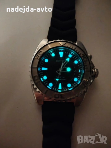 Заглавие: Seiko diver`s 200м BFK Big freaking kinetic 44mm, бартер, снимка 4 - Мъжки - 53487110