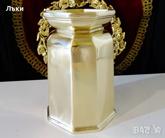 Масивна ваза от месинг Collini,820 гр. , снимка 4 - Антикварни и старинни предмети - 53274676