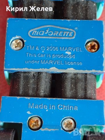 Метална количка MARVEL COMICS MADE IN CHINA рядка за КОЛЕКЦИЯ ДЕКОРАЦИЯ 37638, снимка 11 - Колекции - 40662500