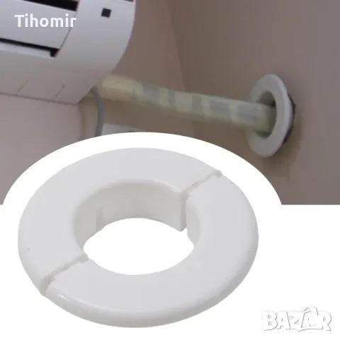 Розетка капачка за отвор в стената от климатик радиатор уплътнител за дупка от тръба, снимка 2 - Климатици - 48718324