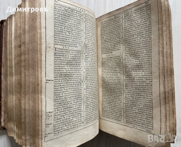 Изключително ценно и рядко издание на Латинската Библия от 1608г, снимка 4 - Колекции - 53457539