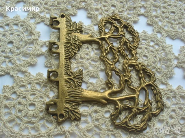 БРОНЗОВА ЗАКАЧАЛКА ЗА КЛЮЧОВЕ , снимка 2 - Декорация за дома - 43794171