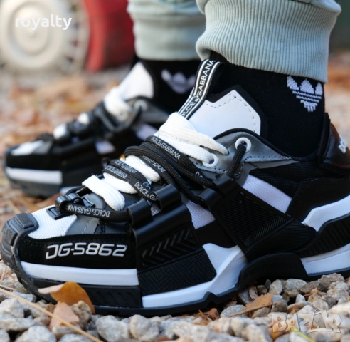 Мъжки Сникърси-Dolce&Gabbana- Бяло и Черно