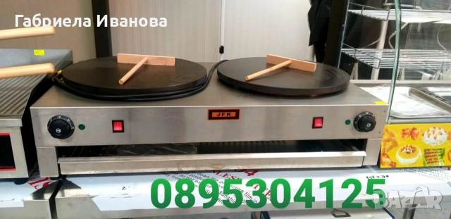 Котлон за палачинки (сач) - електрически! Топ цена 189€, снимка 3 - Друго търговско оборудване - 53557182