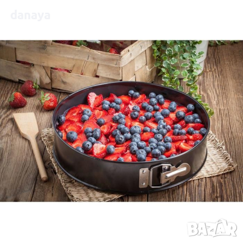 4623 Кръгла форма за печене с подвижно дъно, 26 см, снимка 3 - Съдове за готвене - 44910678