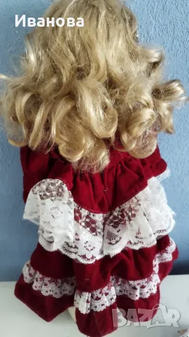 Порцеланова старинна колекционерска кукла, снимка 3 - Кукли - 49778629