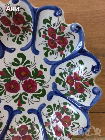 Керамична декоративна чиния, снимка 3 - Чинии - 49095431