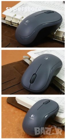 Мишка Безжична Logitech M185 Swift Grey Mini 1000dpi Сива Wireless Optical Mouse, снимка 5 - Клавиатури и мишки - 11412991