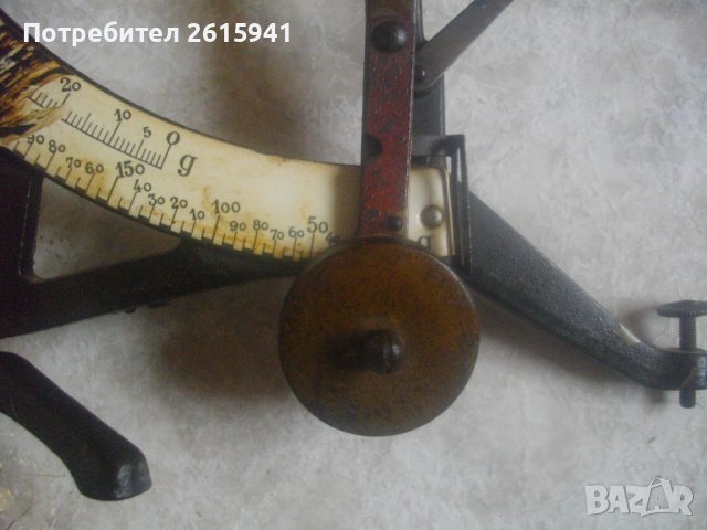 Антикварен Кантар-ВезнаСтар/Старинен-Античен-Аптекарски-ОТЛИЧЕН-Колекционерски, снимка 3 - Антикварни и старинни предмети - 38780779