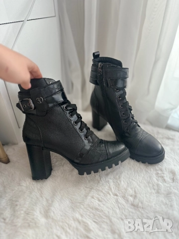 Черни боти обувки Eva Minge , снимка 2 - Дамски боти - 52171451
