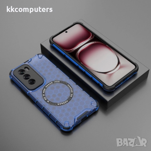 Oppo Reno12 Pro Силиконов Калъф Honeycomb TPU и Протектор, 19,90 лв, снимка 6 - Калъфи, кейсове - 52674157