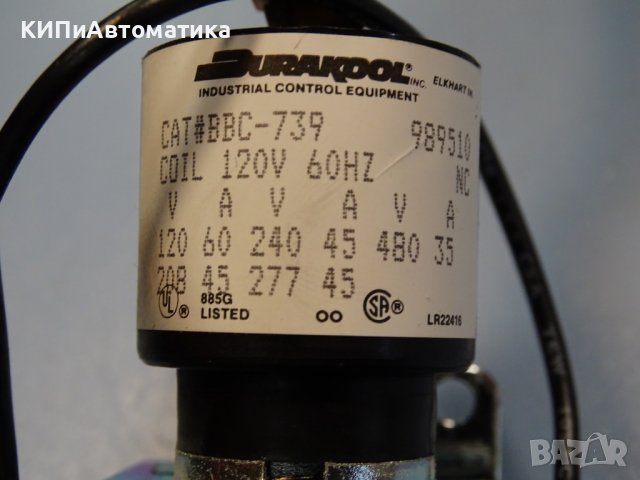 реле Duracool mercury relay BBC-739 120V 60Hz, BBC-704 240V 60Hz, снимка 3 - Резервни части за машини - 37187452