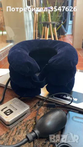 Промо! Терапевтичната надуваема яка за врат за болките в шийните прешлениени, снимка 4 - Други спортове - 48353270