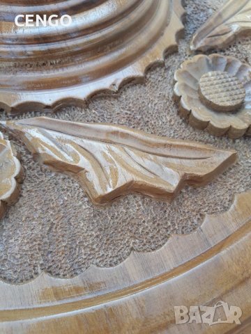 Розетки за полилей от орехово дърво, снимка 4 - Полилеи - 43787895