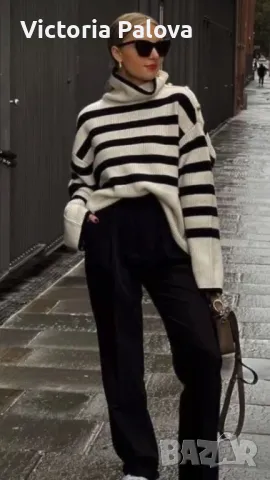 Блуза/суитчър райе ELISABETH BY LIZ CLAIBORNE , снимка 14 - Блузи с дълъг ръкав и пуловери - 49379671