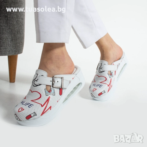 Анатомични медицински чехли от естествена кожа | Марка Tuasolea, снимка 1