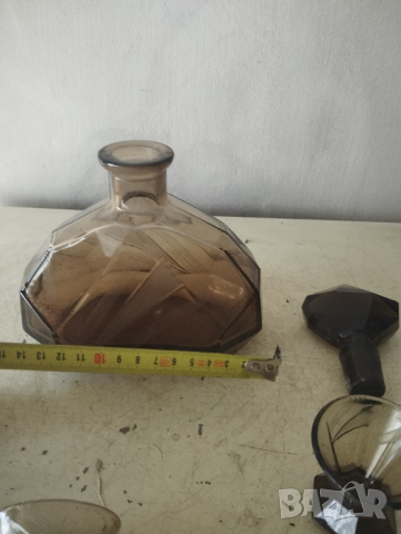 стар кристален сервиз за ликьор арт деко, снимка 7 - Други ценни предмети - 44857818