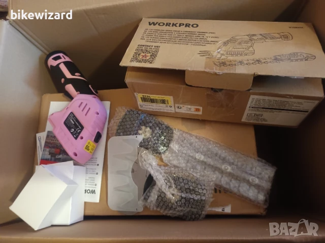 WORKPRO 12V Безжична 2-в-1 ножица за храсти с 2 остриета, батерия 2Ah и зарядно НОВА, снимка 6 - Градинска техника - 51305653