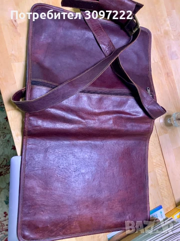 Луксозна кожена чанта за лаптоп, също така доста елегантна дамска чанта портфолио, снимка 3 - Чанти - 50532448