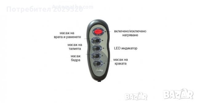 Масажна подложка, за цялото тяло Massage, с дистанционно управление , снимка 4 - Друга електроника - 27728970