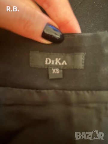 Черна елегантна пола DiKa, XS размер, снимка 3 - Поли - 43134101
