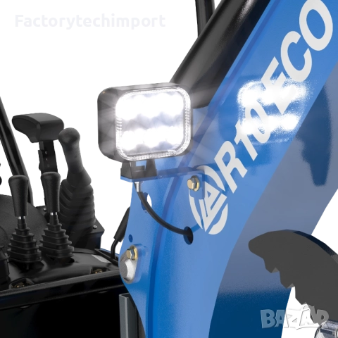 Мини багер RIPPA R10 ECO – 978 кг (дизел - 1 цилиндър) 7.5kW– 1.83 м копаене, снимка 16 - Индустриална техника - 52720375