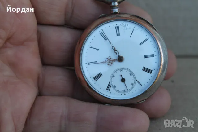 Стар сребърен джобен часовник , снимка 6 - Антикварни и старинни предмети - 50363948