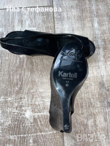 Нови черни летни силиконови обувки сандали на платформа италиянски Kartell, снимка 6 - Сандали - 40535344