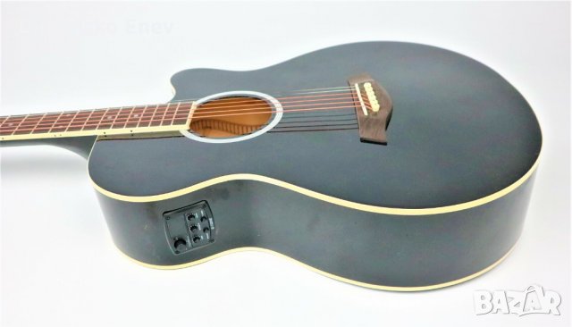 Tiger Acg4-bk Guitar - Electro-Аcoustic Black - електро акустична китара -КАТО НОВА Made in UK , снимка 3 - Китари - 32657230