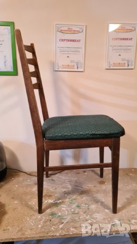 Дървен стол винтидж ретро, снимка 5 - Столове - 42512113