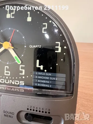 Винтидж кварцов будилник Casio Quartz, снимка 3 - Друга електроника - 49503930