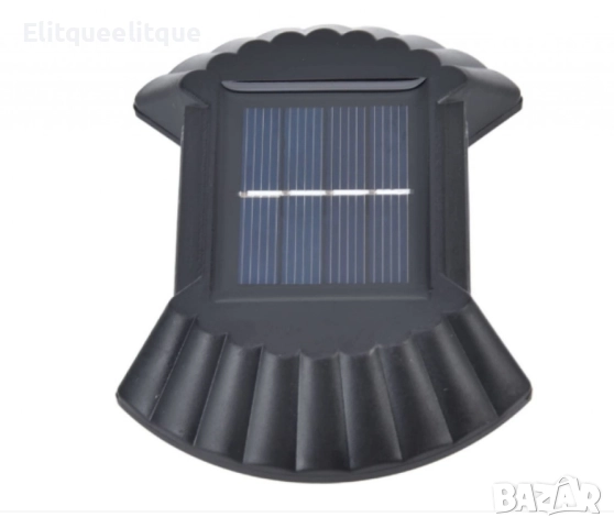 Комплект от 4 външни соларни лампи с LED, Прахоустойчиви, снимка 3 - Соларни лампи - 52404565