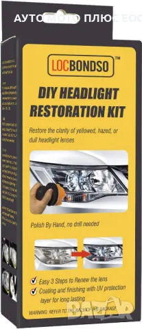 Комплект за Ръчно полиране на Фарове LocBondso., снимка 4 - Аксесоари и консумативи - 47841977