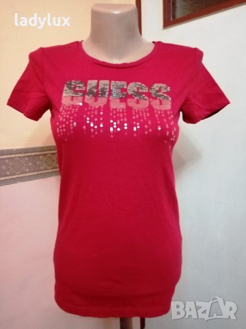 GUESS, Оригинална Тениска, Размер S. Код 2073, снимка 10 - Тениски - 43258566