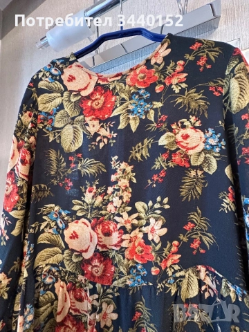 Рокля на цветя, снимка 2 - Рокли - 51632163