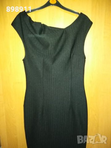 Черна елегантна рокля, снимка 2 - Рокли - 26726465