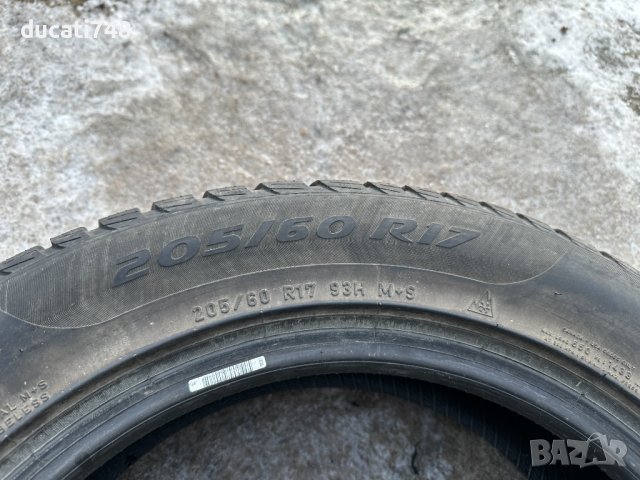2бр. зимни гуми Pirelli 205/60/17 DOT 2221, снимка 4 - Гуми и джанти - 43822602