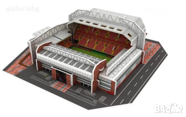 3D пъзел: Anfield, Liverpool - Футболен стадион Анфийлд, Ливърпул (3Д пъзели), снимка 2 - Игри и пъзели - 43761010