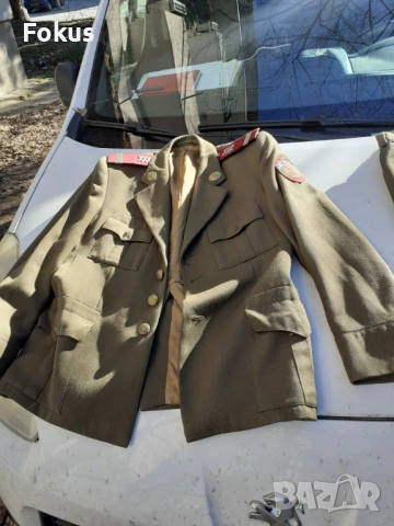 Стара военна униформа куртка панталон вратовръзка, снимка 2 - Антикварни и старинни предмети - 53266982