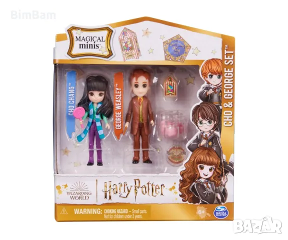 Колекционерски комплект мини фигурки Хари Потър Чо Чанг и Джордж Уизли /HARRY POTTER Wizarding World