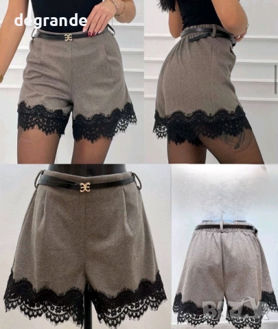 Къси панталонки с дантела 