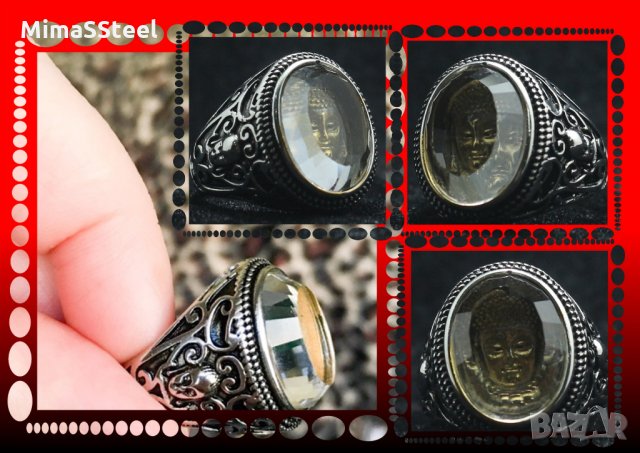 Уникален Мъжки стоманен пръстен Stainless Steel 316L , снимка 6 - Пръстени - 28295603