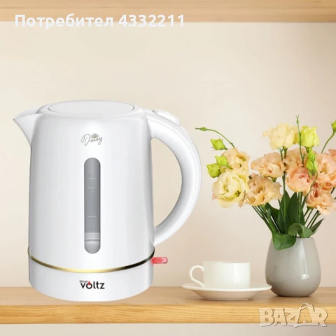 Електрическа кана Oliver Voltz Daisy, 2200W, капацитет 1,7 литра, снимка 2 - Кани - 51074122