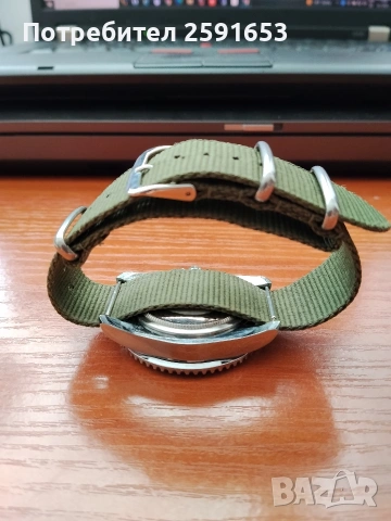 Часовник Хамилтон в зелен цвят, снимка 8 - Мъжки - 52031054