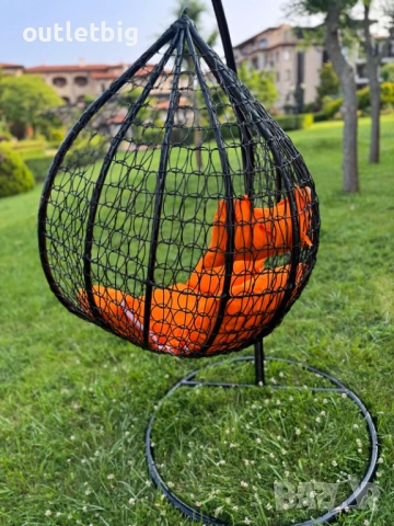 Люлка градинска висяща люлка тип гнездо,яйце–Промоция!, снимка 2 - Градински мебели, декорация  - 52231813