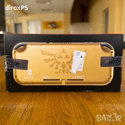 Nintendo Switch Lite – Hyrule Edition | Пълен комплект | Гаранция!, снимка 3 - Nintendo конзоли - 52728278