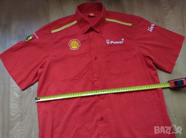 Ferrari Shell V Power - мъжка риза, снимка 5 - Ризи - 39313841